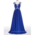 Grace Karin Sexy Mulheres sem mangas Backless Long Elegante Chiffon Royal Blue Vestido formal da noite CL6189